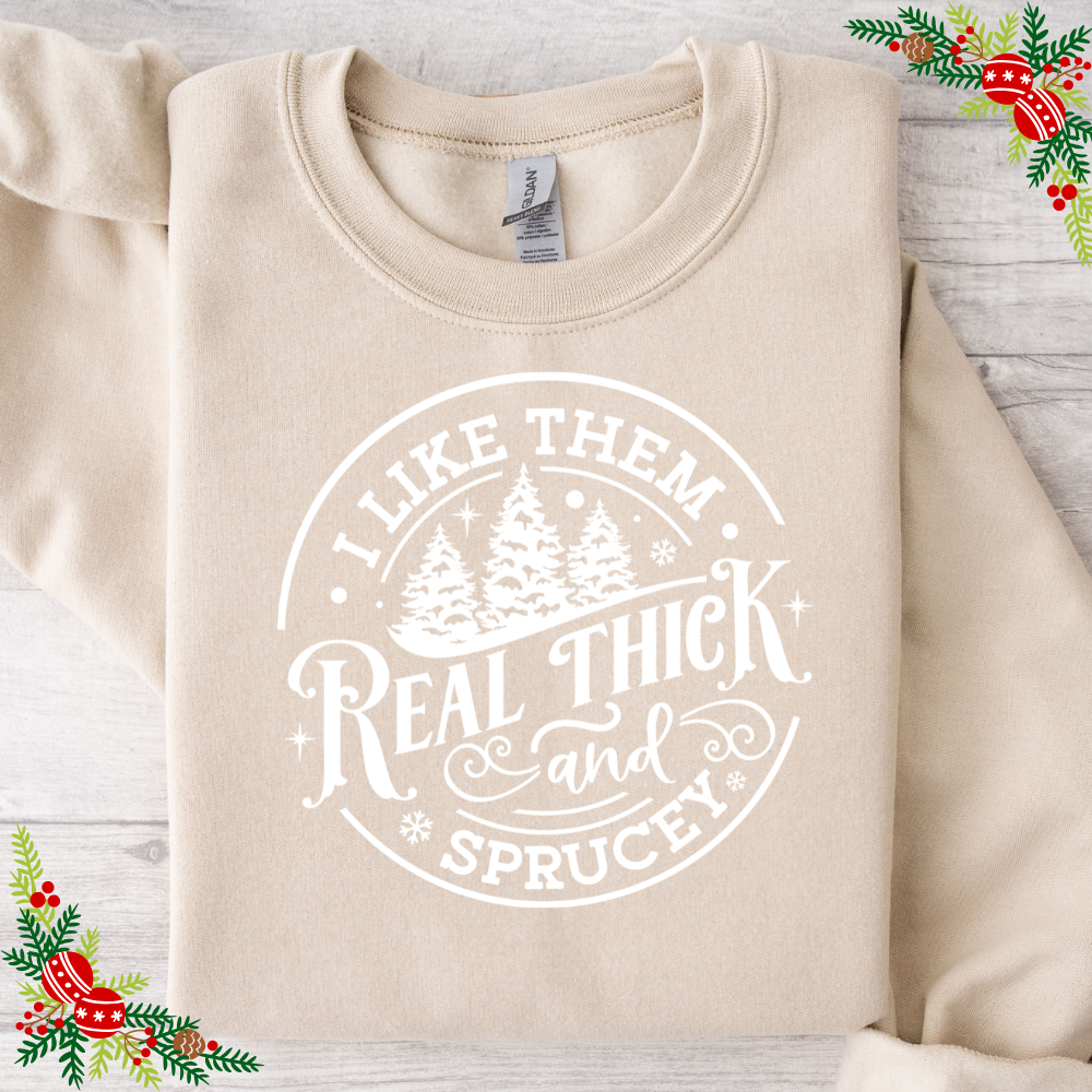 I Like Them Thick // Crewneck Pullover Sweatshirt