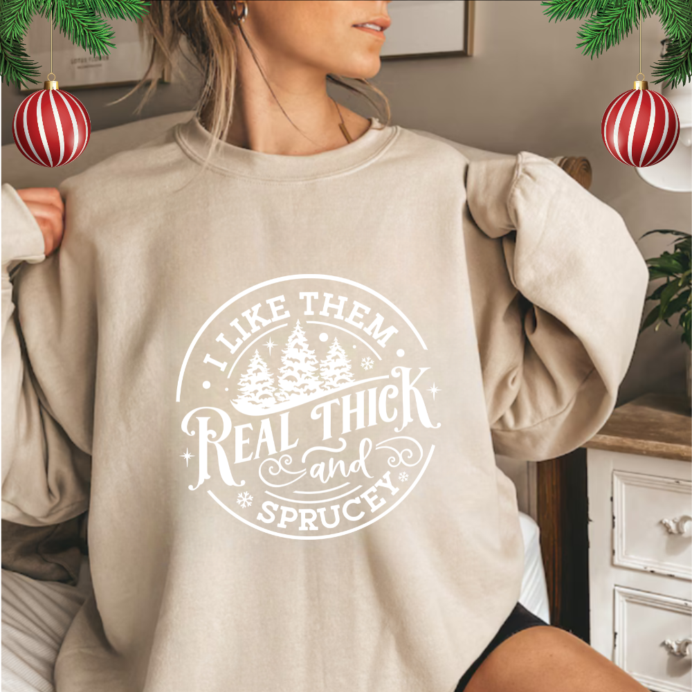 I Like Them Thick // Crewneck Pullover Sweatshirt