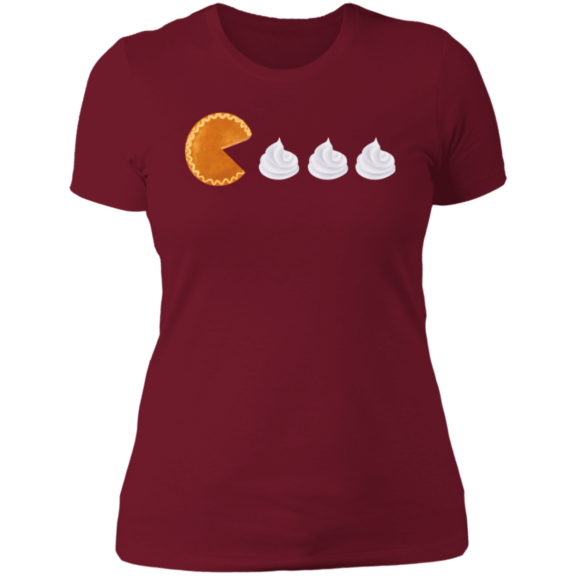 Pumpkin Pie Pac Man // Ladies' Boyfriend T-Shirt