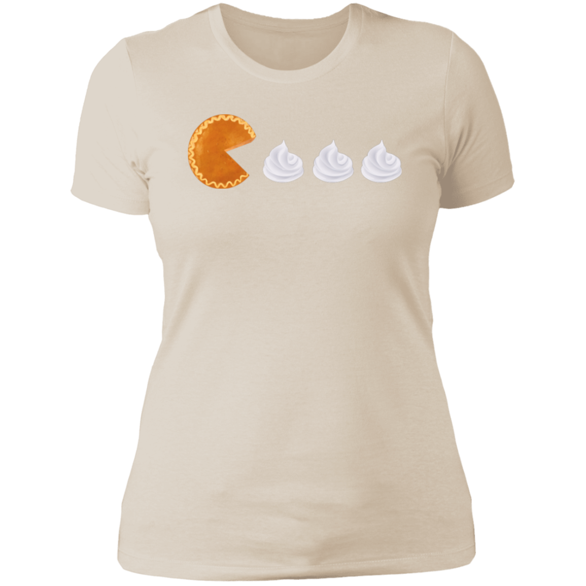 Pumpkin Pie Pac Man // Ladies' Boyfriend T-Shirt