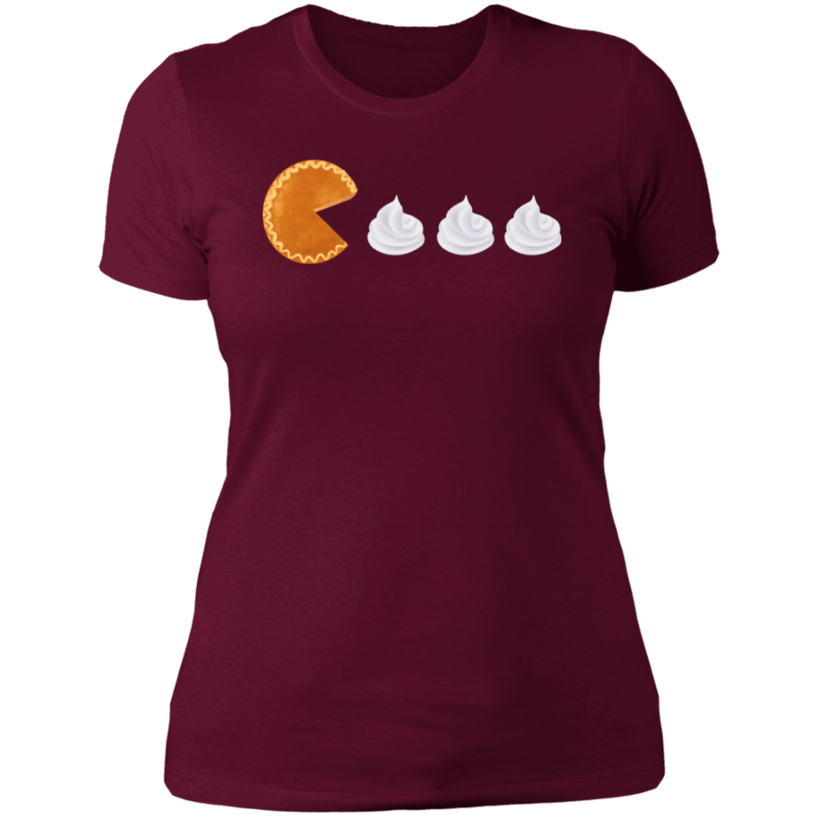 Pumpkin Pie Pac Man // Ladies' Boyfriend T-Shirt