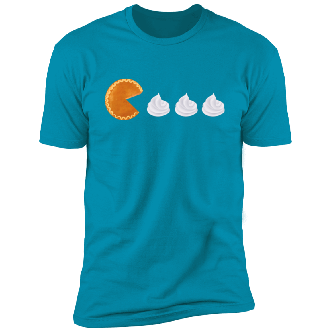 Pumpkin Pie Pac Man // Premium Short Sleeve T-Shirt