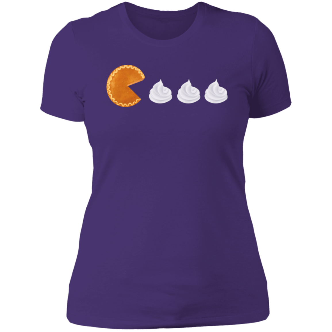 Pumpkin Pie Pac Man // Ladies' Boyfriend T-Shirt
