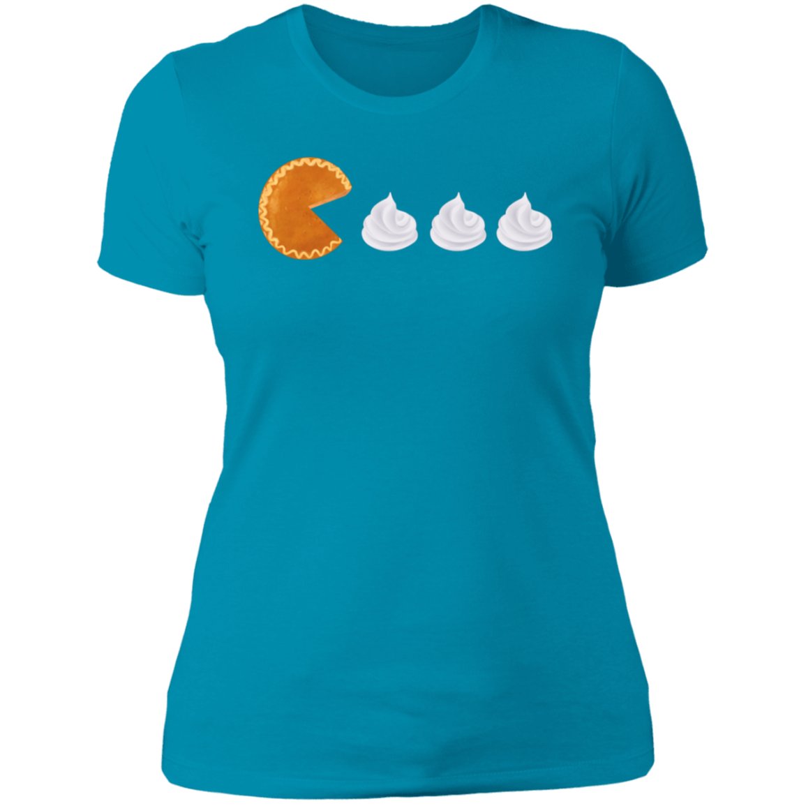 Pumpkin Pie Pac Man // Ladies' Boyfriend T-Shirt
