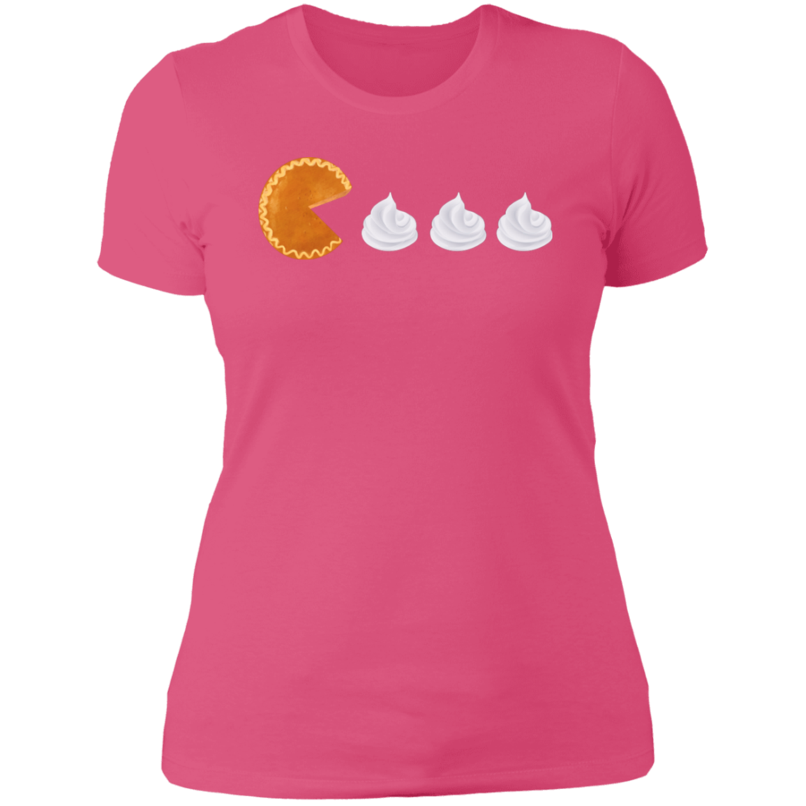 Pumpkin Pie Pac Man // Ladies' Boyfriend T-Shirt