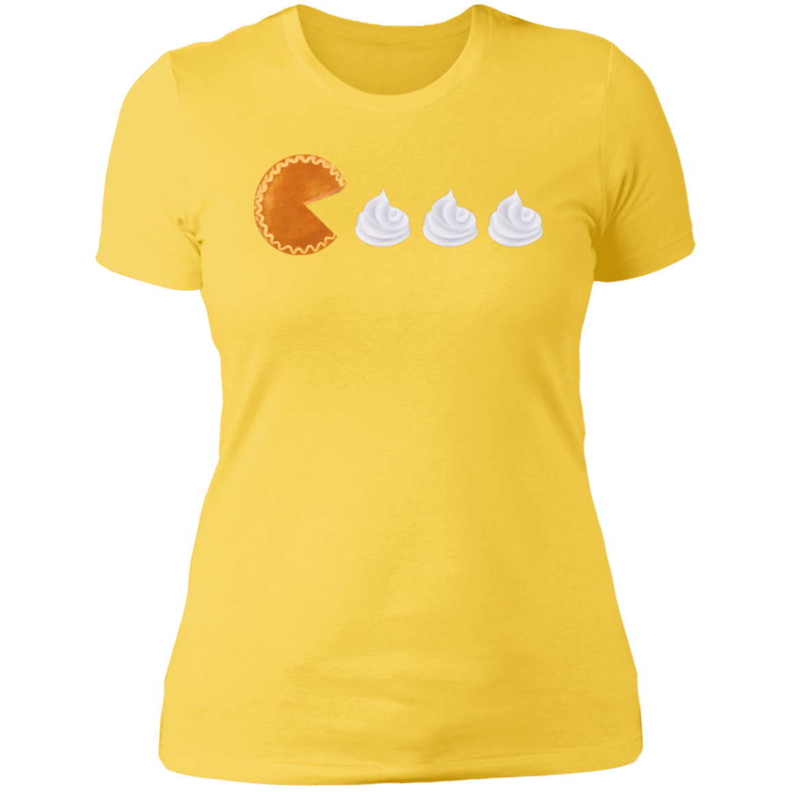 Pumpkin Pie Pac Man // Ladies' Boyfriend T-Shirt