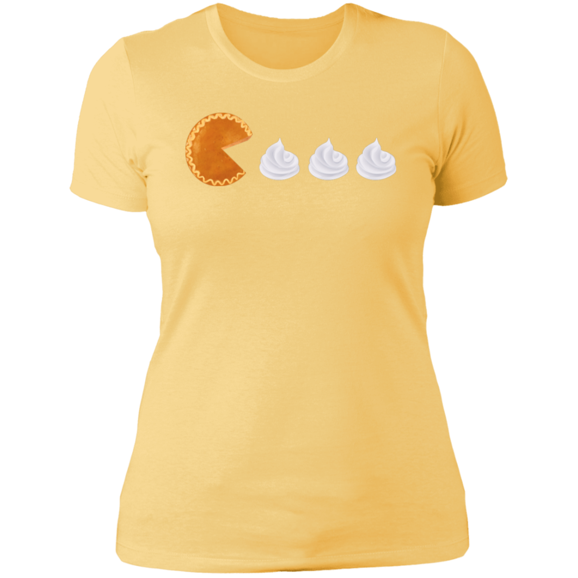 Pumpkin Pie Pac Man // Ladies' Boyfriend T-Shirt
