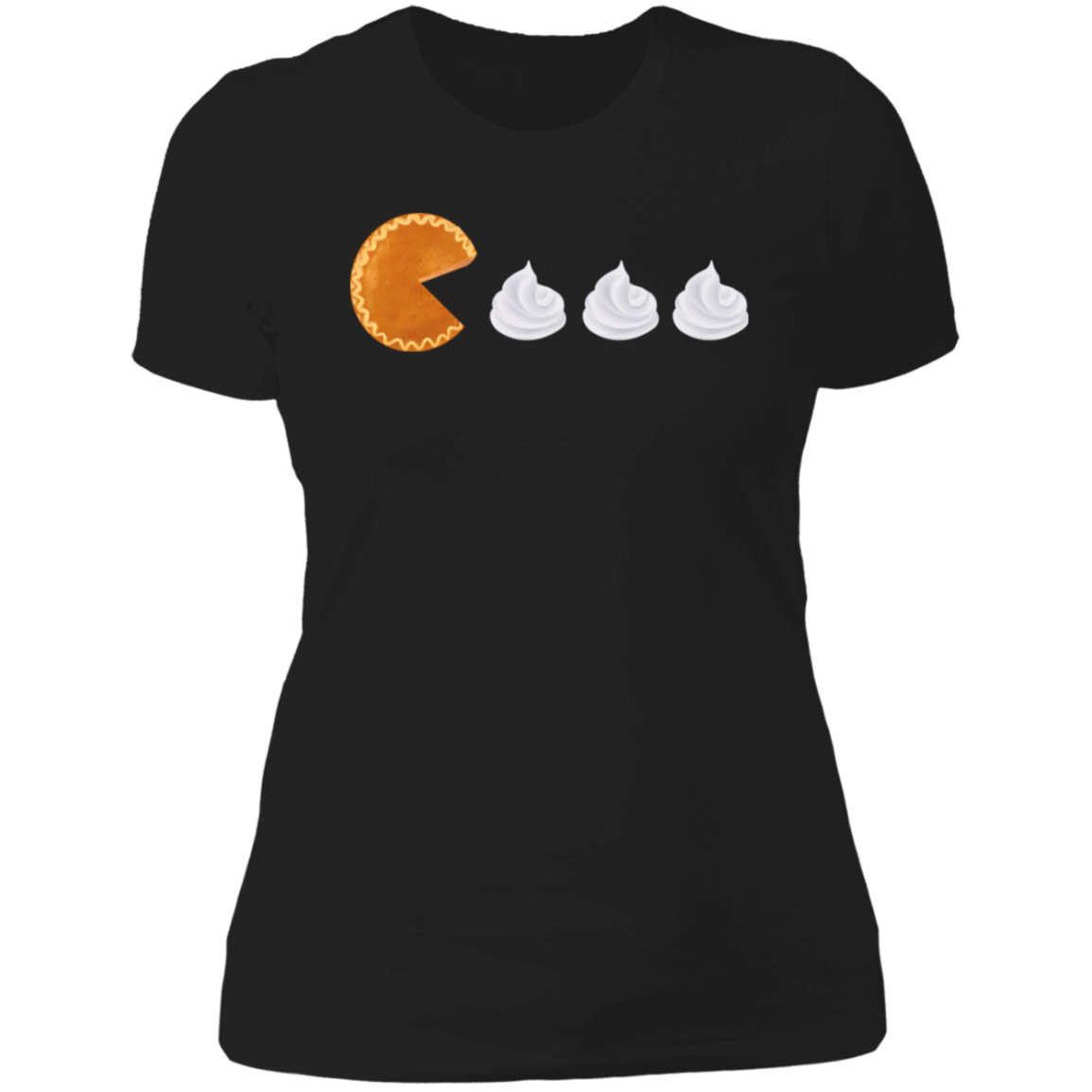 Pumpkin Pie Pac Man // Ladies' Boyfriend T-Shirt