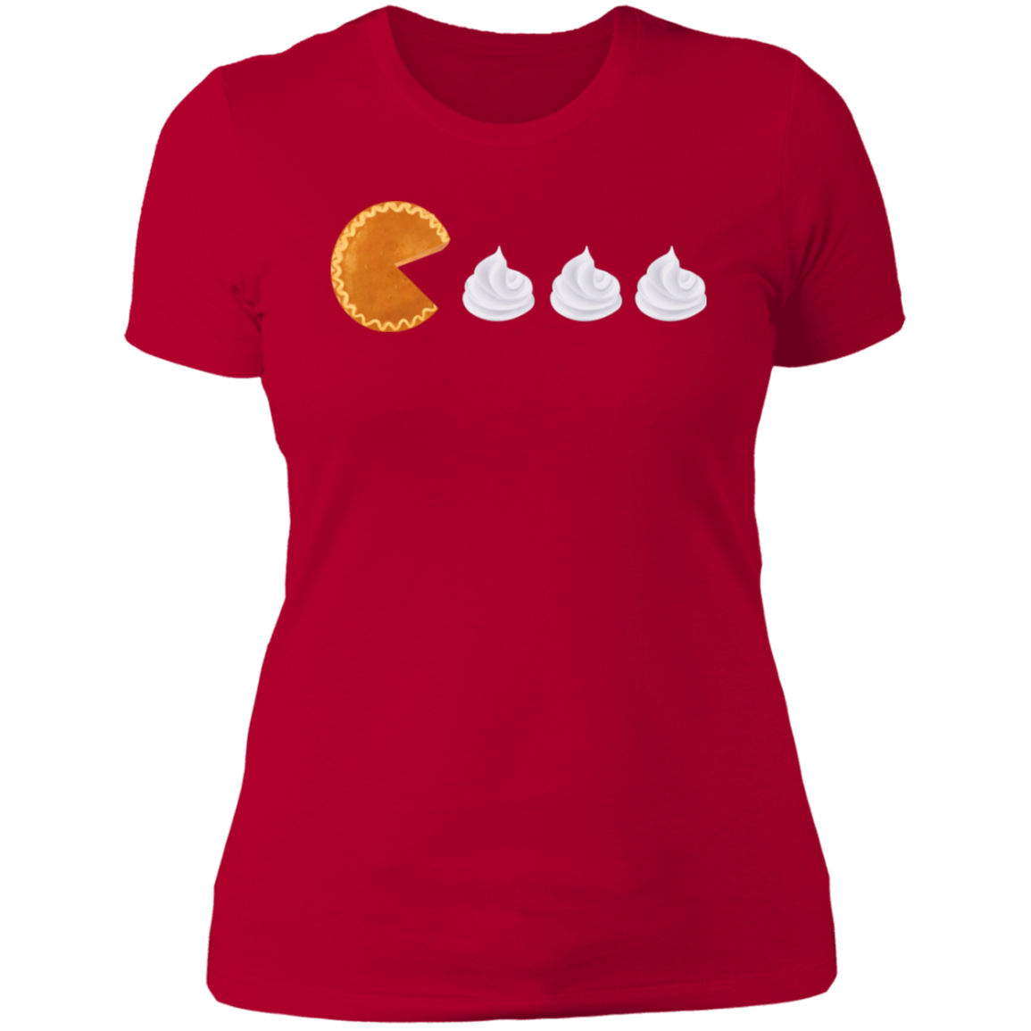 Pumpkin Pie Pac Man // Ladies' Boyfriend T-Shirt