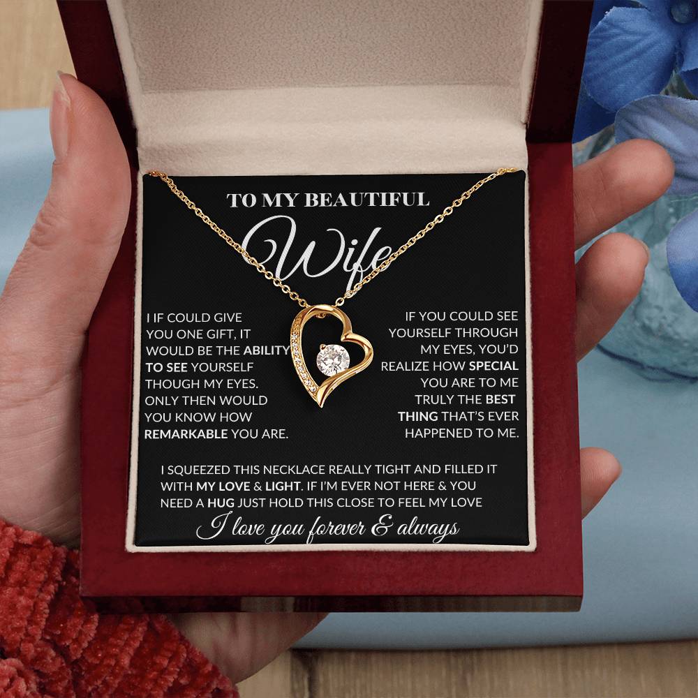 To My Beautiful Wife // Forever Love Necklace 1